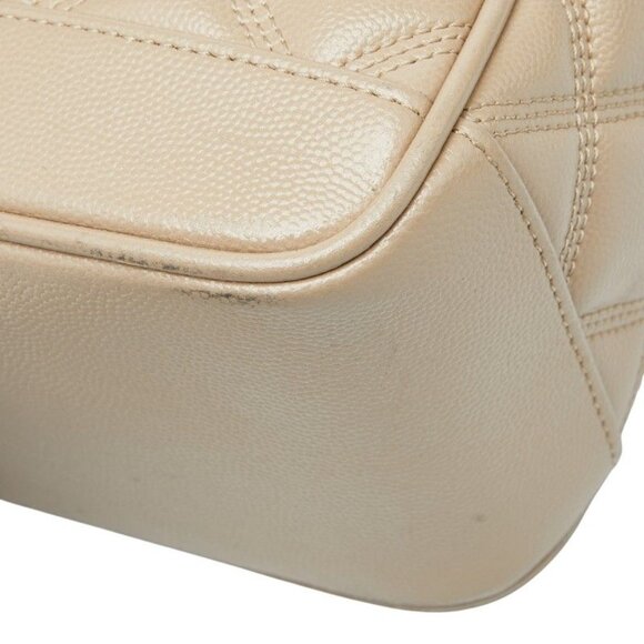 Saint Laurent 80'S Vanity Bag Shoulder Bag Beige Leather - Picture 4 of 10